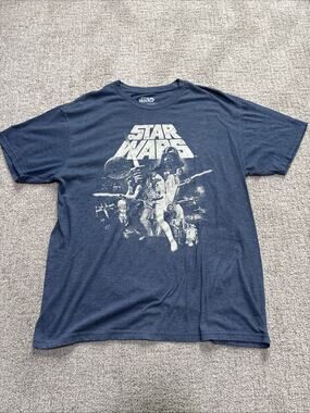 Star Wars Men’s classic movie poster graphic T-shirt Size Large
